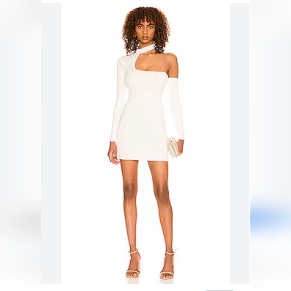 Superdown Kattie Cut Out Dress Off White Size XS